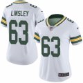Women's Nike Green Bay Packers #63 Corey Linsley Limited White Rush NFL Jersey