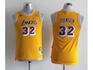 youth nba los angeles lakers #32 johnson yellow