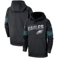 Philadelphia Eagles Nike Sideline Team Logo Performance Pullover Hoodie Black