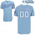 Customized Kansas City Royals Jersey Light Blue Home Cool Base Baseball
