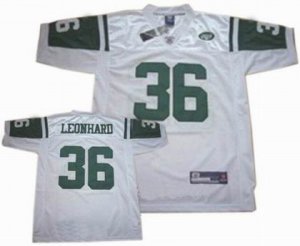 new york jets #36 jim leonhard white