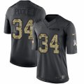 Mens Nike Atlanta Falcons #34 Brian Poole Limited Black 2016 Salute to Service NFL Jersey