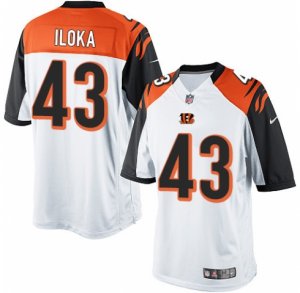 Men\'s Nike Cincinnati Bengals #43 George Iloka Limited White NFL Jersey