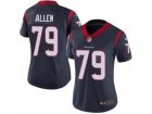 Women Nike Houston Texans #79 Jeff Allen Vapor Untouchable Limited Navy Blue Team Color NFL Jersey