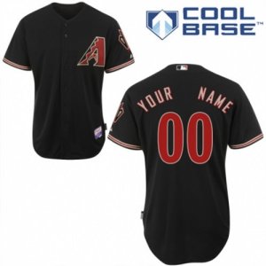 Youth Majestic Arizona Diamondbacks Customized Replica Black Alternate Home Cool Base MLB Jersey