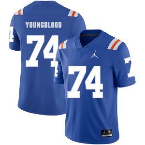 Florida Gators #74 Jack Youngblood Blue Throwback College