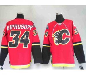 nhl calgary flames #34 kiprusoff red