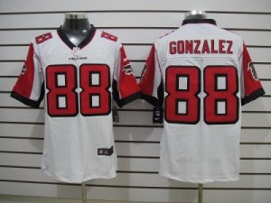 Nike NFL Atlanta Falcons #88 Gonzalez White Jerseys(Elite)