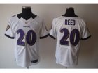 Nike Baltimore Ravens #20 Ed Reed white Elite jerseys