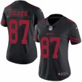 Womens Nike San Francisco 49ers #87 Dwight Clark Limited Black Rush NFL Jersey
