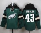 Nike Philadelphia Eagles #43 Darren Sproles Green Player Pullover Hoodie