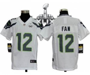 2015 Super Bowl XLIX nike youth nfl jerseys seattle seahawks #12 fan white[nike]