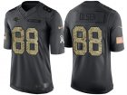 Nike Carolina Panthers #88 Greg Olsen Mens Stitched Black NFL Salute to Service Limited Jerseys