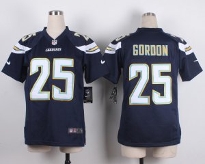 Youth Nike San Diego Chargers #25 Gordon Dark blue jerseys