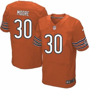 Men\'s Nike Chicago Bears #30 D.J. Moore Elite Orange Alternate NFL Jersey