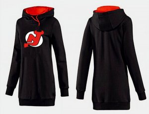 NHL Women New Jersey Devils Logo Pullover Hoodie 7