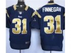 Nike NFL St. Louis Rams #31 Cortland Finnegan Blue Elite jerseys