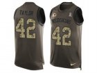 Mens Nike Washington Redskins #42 Charley Taylor Limited Green Salute to Service Tank Top NFL Jersey