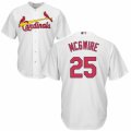 Mens Majestic St. Louis Cardinals #25 Mark McGwire Authentic White Home Cool Base MLB Jersey