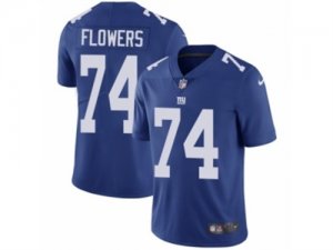 Mens Nike New York Giants #74 Ereck Flowers Vapor Untouchable Limited Royal Blue Team Color NFL Jersey