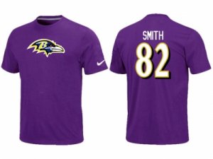 Nike Baltimore Ravens #82 Smith Name & Number T-Shirt