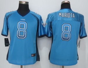 Women Nike Tennessee Titans #8 Mariota blue Jerseys(Drift Fashion)