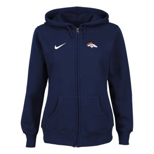 Women Denver Broncos Logo Pullover Hoodie-16