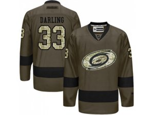 Youth Adidas Carolina Hurricanes #33 Scott Darling Green Salute to Service Stitched NHL Jersey