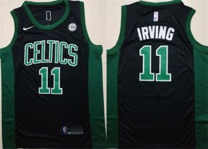 Celtics #11 Kyrie Irving Black Nike Swingman Jersey