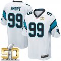 Youth Nike Panthers #99 Kawann Short White Super Bowl 50 Stitched Jersey