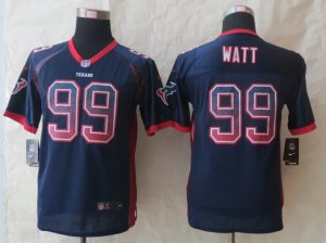 Youth 2014 New Nike Houston Texans #99 Watt Blue Jerseys(Drift Fashion)