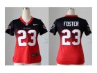 Nike women jerseys houston texans #23 arian foster blue-red[Elite II drift fashion]