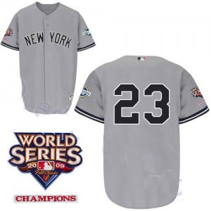 kids New York Yankees #23 Mattingly w2009 World Series Patch Gre