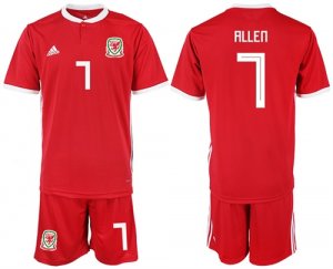 2018-19 Welsh 7 ALLEN Home Soccer Jersey