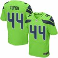 Mens Nike Seattle Seahawks #44 Tani Tupou Elite Green Rush NFL Jersey