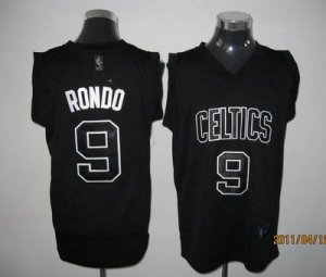 nba boston celtics #9 rondo black[black number]