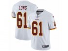 Mens Nike Washington Redskins #61 Spencer Long Vapor Untouchable Limited White NFL Jersey