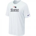 Nike New England Patriots Authentic Logo T-Shirt White