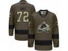 Mens Reebok Colorado Avalanche #72 Tyson Jost Authentic Green Salute to Service NHL Jersey