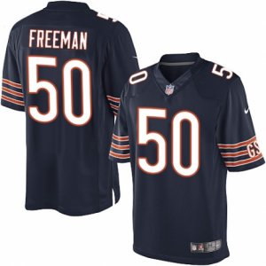 Men\'s Nike Chicago Bears #50 Jerrell Freeman Limited Navy Blue Team Color NFL Jersey