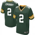 Nike Green Bay Packers #2 Mason Crosby Green Jerseys(Elite)