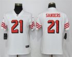 Nike 49ers #21 Deion Sanders White Women Color Rush Vapor Untouchable Limited Jersey