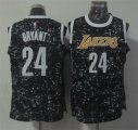 Lakers #24 Kobe Bryant Black City Luminous Jersey