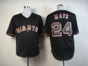 mlb jerseys san francisco giants #24 mays black[Fashion]