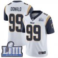 Nike Rams #99 Aaron Donald White Youth 2019 Super Bowl LIII Vapor Untouchable Limited Jersey