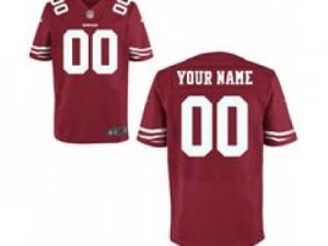 Men\'s Nike San Francisco 49ers Customized Elite Team Color Jerseys