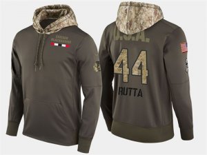 Nike Blackhawks 44 Jan Rutta Olive Salute To Service Pullover Hoodie