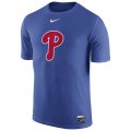 MLB Men's Philadelphia Phillies Nike Authentic Collection Legend T-Shirt - Blue