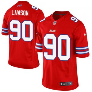 Womens Nike Buffalo Bills #90 Shaq Lawson Limited Red Rush NFL Jersey