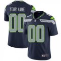 Mens Nike Seattle Seahawks Customized Steel Blue Team Color Vapor Untouchable Limited Player NFL Jersey